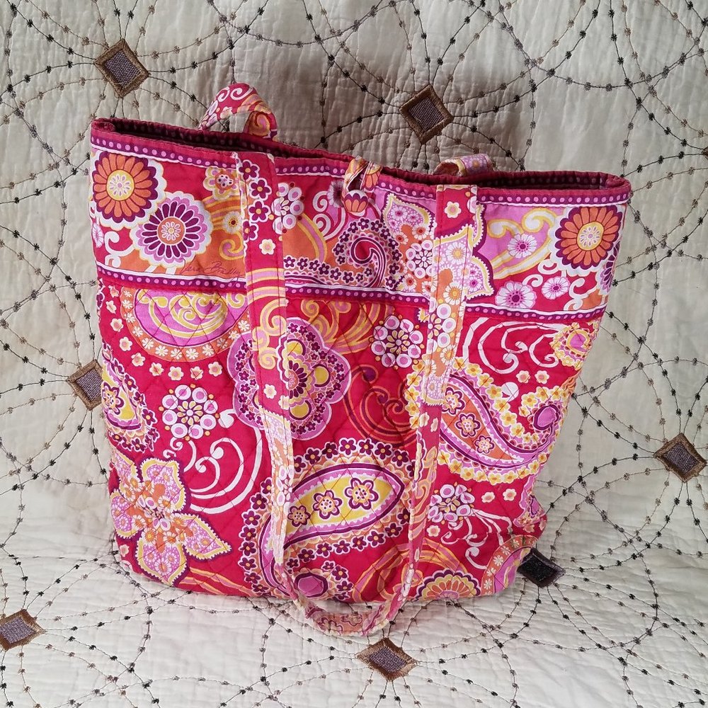 Euc Vera Bradley Raspberry Fizz Tote Bag - image 1